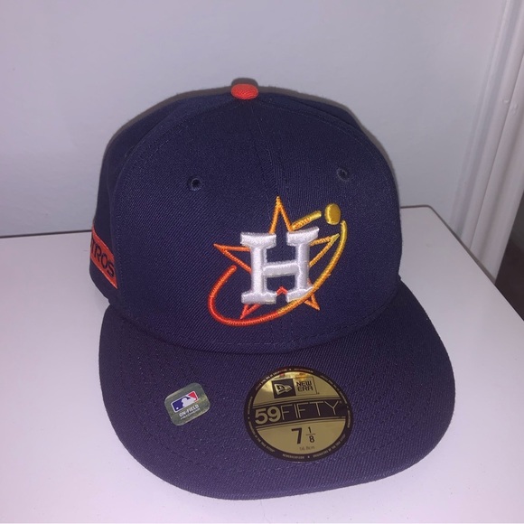 New Era Men's Navy Houston Astros 59FIFTY Fitted Hat - Picture 6 of 11